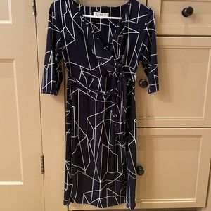 Ripe Maternity Wrap Dress Navy